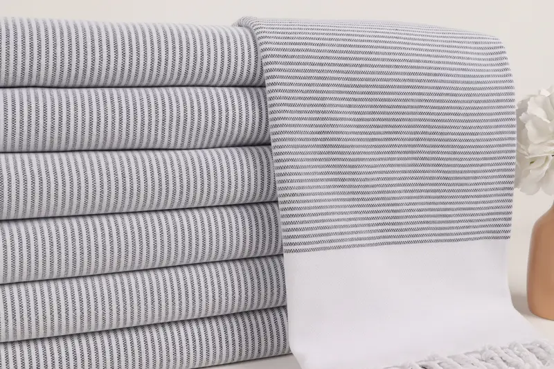 Gift For Her, Absorbent Turkish towel, Embroidery Towel, Embroidery Towels, 70x36 Cotton Striped Towel, Luxury towel, Beach Towel Monogram - 2