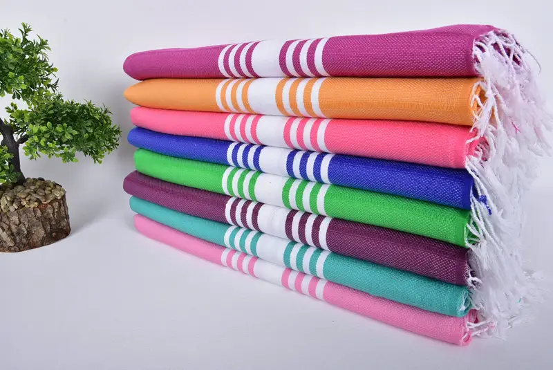 70x40 Cotton Striped Towel, Monogram Beach Towel, Organic Turkish towel, Turkish Beach Towel Bulk, Bridal Shower Gift, Bachelor Party Favors - 3