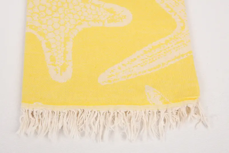 Turkish hand towel, Cancun Bachelorette Party Gift Ideas, Thin towel, House Warming Gift, Custom Wedding Gift, 70x40 Cotton Starfish Patterned Towel - 3