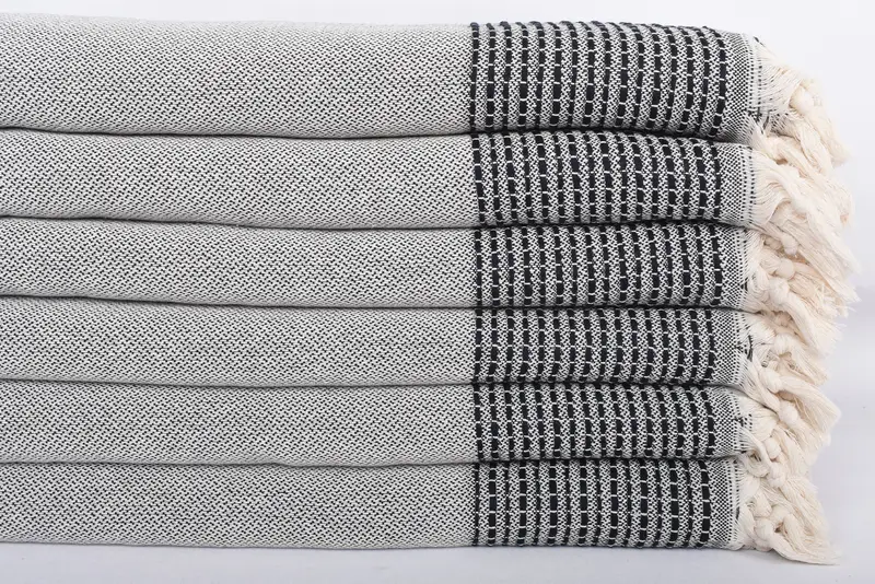 Custom Wedding Gifts, Tablecloth, Housewarming Gift, Bachelor Gifts, 96x92 Cotton Striped Towel, Turkish Beach Blanket, Extra Large Tablecloth - 3