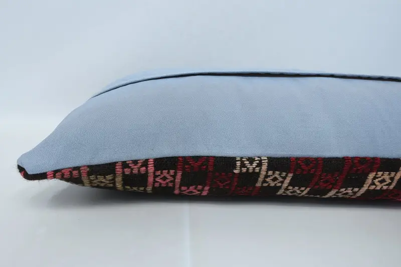 Colorful Cushion Case, Cushion Case, Outdoor Bolster Pillow, Vintage Kilim Pillow, Kilim Pillow Cover, 16x48 Red Pillow Sham, Home Decor Pillow - 6