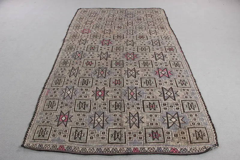 グリーンモロッコラグ、5x8フィートのエレガントな室内装飾