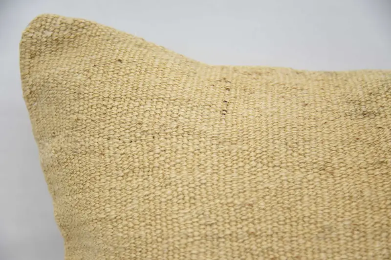 Cushion Cover, Pastel Pillow Sham, Kilim Cushion Sham, Pillow for Sofa, Bolster Throw Pillow Sham, 20x28 Beige Pillow Cover, Handmade Kilim Cushion - 2