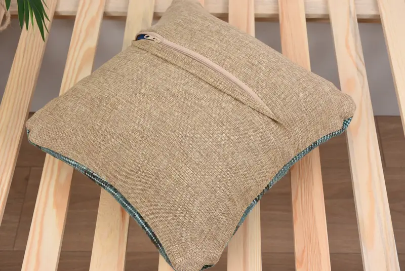 Gift Pillow, Nautical Throw Pillow Cover, Tapestry Cushion Case, 14x14 Green Pillow Cover, Kilim Pillow Cover, Pillow Case, Pillow for Sofa - 8