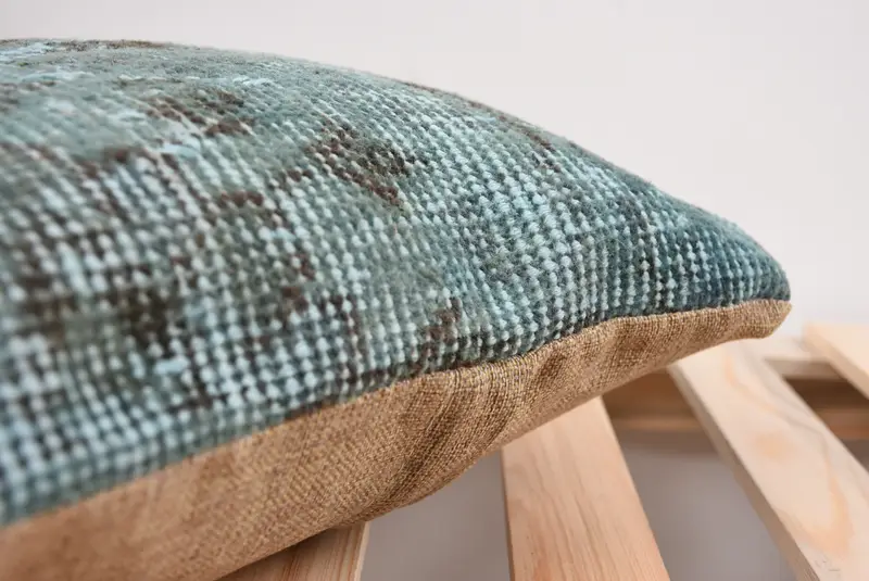 Gift Pillow, Nautical Throw Pillow Cover, Tapestry Cushion Case, 14x14 Green Pillow Cover, Kilim Pillow Cover, Pillow Case, Pillow for Sofa - 7