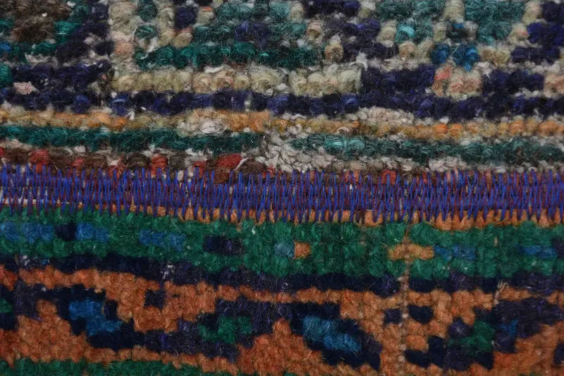 Cubierta de cojín de sofá, cubierta de cojín, almohada turca, almohada para el sofá, almohada de tiro hippie, almohada étnica de alfombra kilim, almohada azul de 16x16 - 3