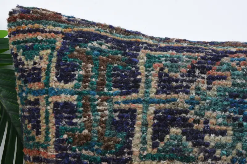Cubierta de cojín de sofá, cubierta de cojín, almohada turca, almohada para el sofá, almohada de tiro hippie, almohada étnica de alfombra kilim, almohada azul de 16x16 - 2