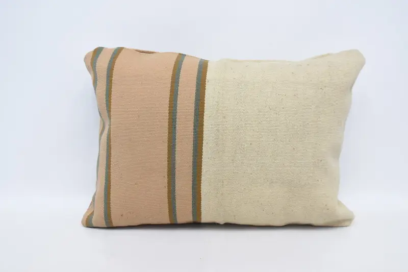 Turkish Brown Cushion, Striped Moroccan 50x70 cm Cushion Case - 1