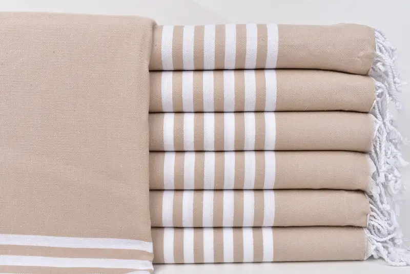 Handwoven Turkish Towel, 70x40 Cotton Striped Towel, Soft towel, Beach Towel Bulk, Bridal Shower Favors, Girls Weekend Getaways Gifts, Family Gift - 2