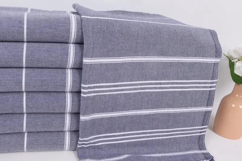 Toplu sipariş havlu, küçük banyo havlu, düğün hediyesi, gelin duş iyiliği, nedime hediyeleri, monogram Türk banyo havlu, 40x24 pamuklu çizgili havlu - 2