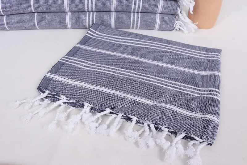 Toplu sipariş havlu, küçük banyo havlu, düğün hediyesi, gelin duş iyiliği, nedime hediyeleri, monogram Türk banyo havlu, 40x24 pamuklu çizgili havlu - 5