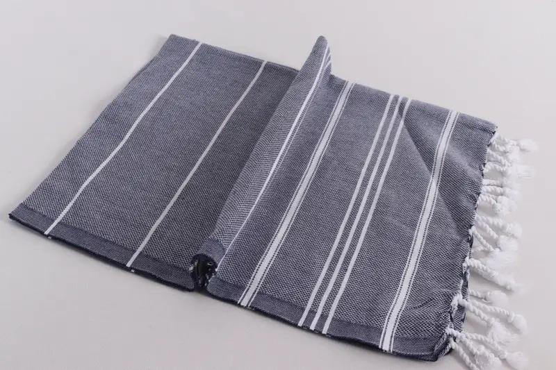 Toplu sipariş havlu, küçük banyo havlu, düğün hediyesi, gelin duş iyiliği, nedime hediyeleri, monogram Türk banyo havlu, 40x24 pamuklu çizgili havlu - 6