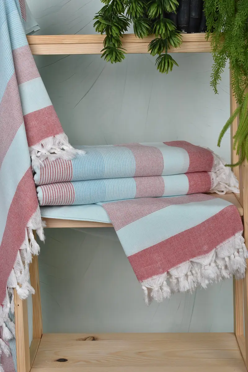 Bridal Gifts, 68x40 Cotton Striped Towel, Personalized Turkish Towel, Lightweight Turkish towel, Peshtemal Towel, Valentines Day Gift For Her - 6