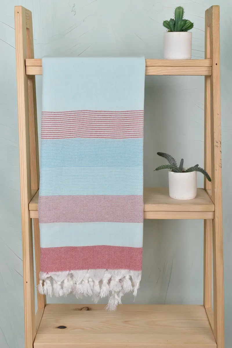 Bridal Gifts, 68x40 Cotton Striped Towel, Personalized Turkish Towel, Lightweight Turkish towel, Peshtemal Towel, Valentines Day Gift For Her - 8