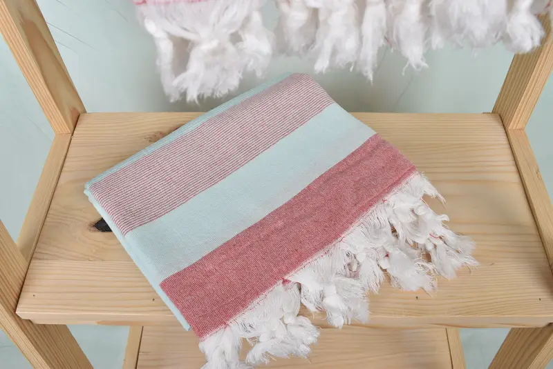 Bridal Gifts, 68x40 Cotton Striped Towel, Personalized Turkish Towel, Lightweight Turkish towel, Peshtemal Towel, Valentines Day Gift For Her - 5