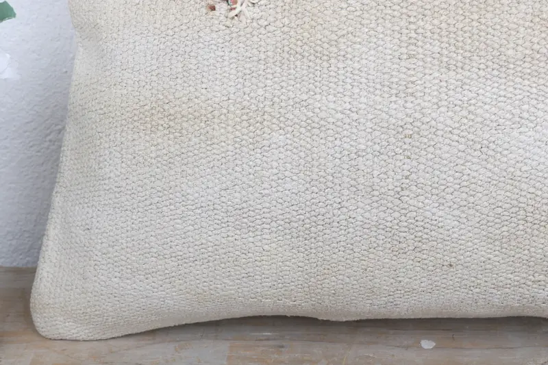 12x20 White Pillow Case, Decorative Pillow Sham, Gift Pillow, Garden Pillow, Ethnical Kilim Rug Pillow, Vintage Kilim Throw Pillow, Cushion Case - 3