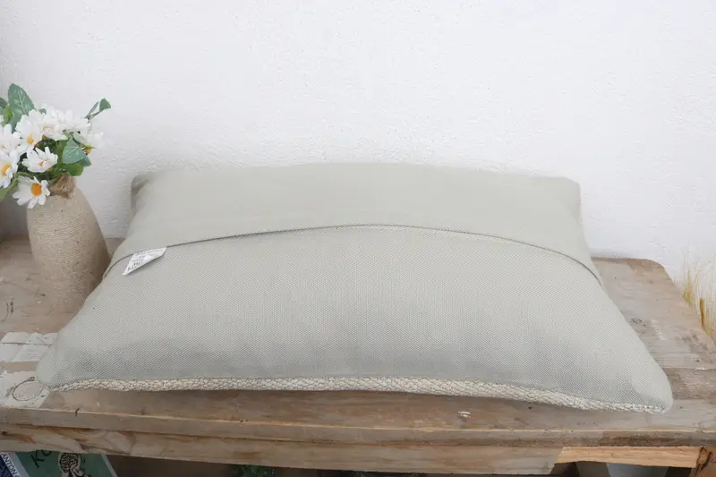 12x20 White Pillow Case, Decorative Pillow Sham, Gift Pillow, Garden Pillow, Ethnical Kilim Rug Pillow, Vintage Kilim Throw Pillow, Cushion Case - 7
