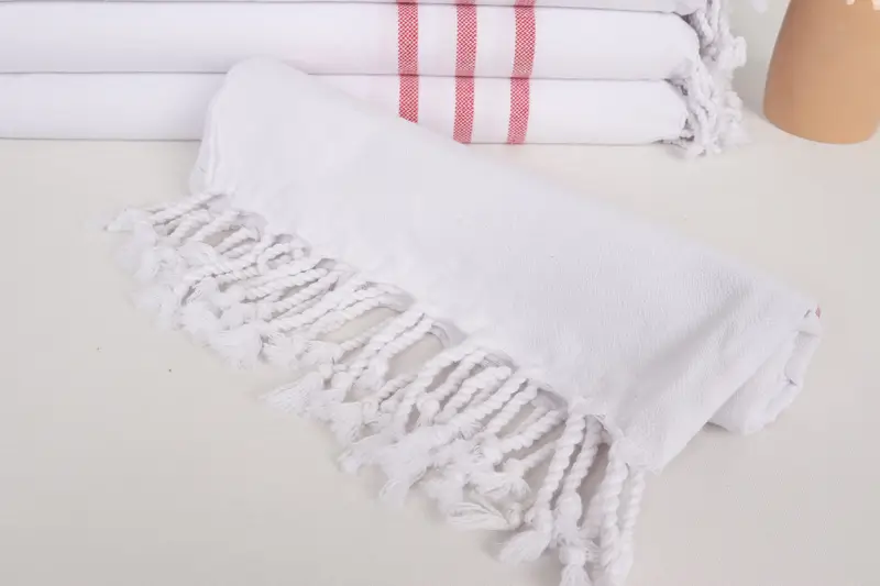 Kişiselleştirilmiş yemek havlu, küçük banyo havlu, 40x24 pamuklu çizgili havlu, düğün hediyesi mutfak havlu, bebek bebek hediyesi, organik havlu, özel el havlu - 4