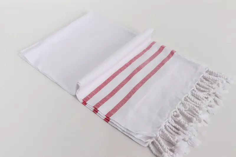 Kişiselleştirilmiş yemek havlu, küçük banyo havlu, 40x24 pamuklu çizgili havlu, düğün hediyesi mutfak havlu, bebek bebek hediyesi, organik havlu, özel el havlu - 6