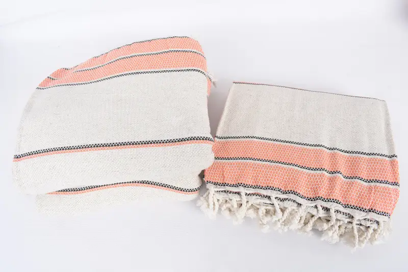 Home Decor Gifts, 104x96 Cotton Striped Towel, Personalized Gifts, Woven Throw Blanket, Shower Curtain, Throw Blanket Couch, Turkish Blanket Queen - 7