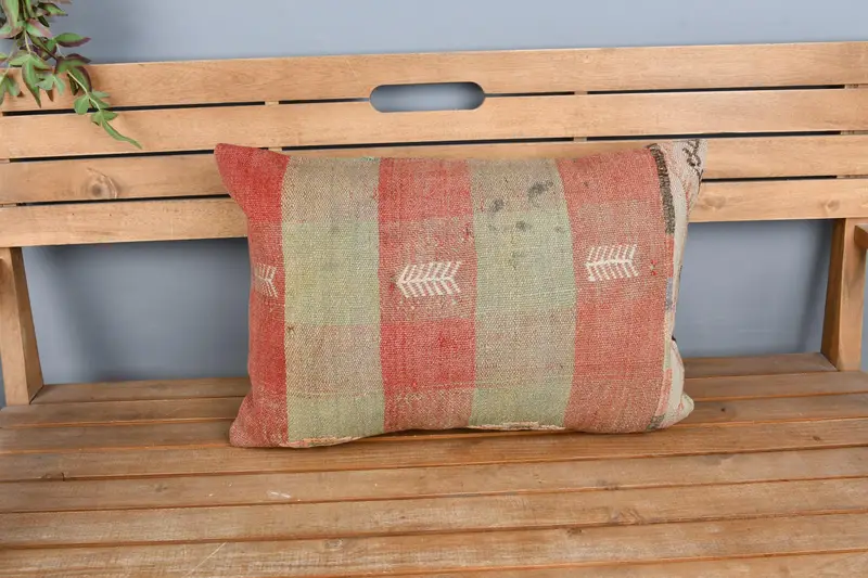 Boho Pillow, Armchair Pillow Case, Home Decor Pillow, Turkish Pillow, Cushion, 16x24 Orange Cushion Cover, Handmade Throw Pillow - 6