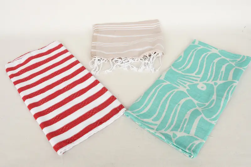 Monogram Kitchen Towel, 36x18 Cotton Set of 10 Towel, Gift For Her, Turkish Tea Towel, Boyfriend Gift, Turkish Hand Towel, Bridesmaid Gift Towel - 5