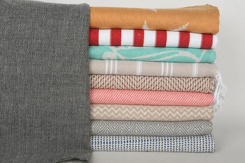 Monogram Kitchen Towel, 36x18 Cotton Set of 10 Towel, Gift For Her, Turkish Tea Towel, Boyfriend Gift, Turkish Hand Towel, Bridesmaid Gift Towel - 1