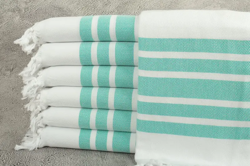 Home Decor Gifts, 70x40 Cotton Herringbone Towel, Beach Wedding Favor, Kids Beach Towel, Beach Towel Bulk, Personalize Gift, Bachelorette Party Gift - 1