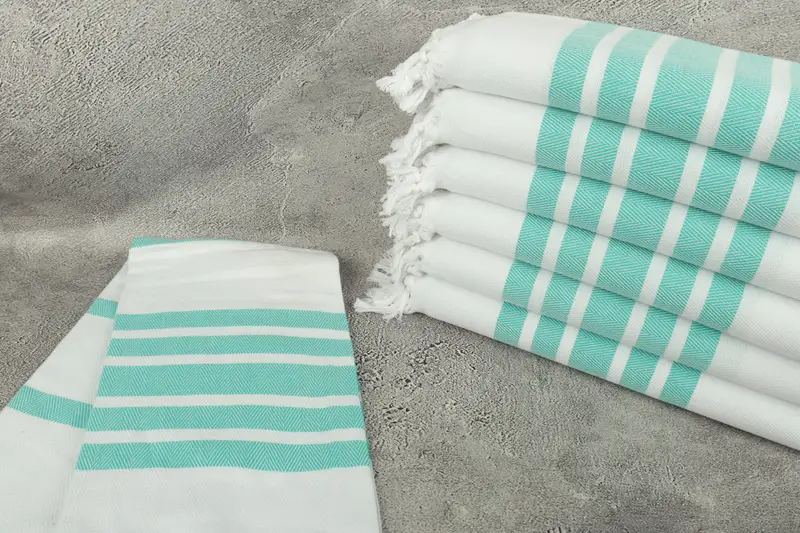 Home Decor Gifts, 70x40 Cotton Herringbone Towel, Beach Wedding Favor, Kids Beach Towel, Beach Towel Bulk, Personalize Gift, Bachelorette Party Gift - 2
