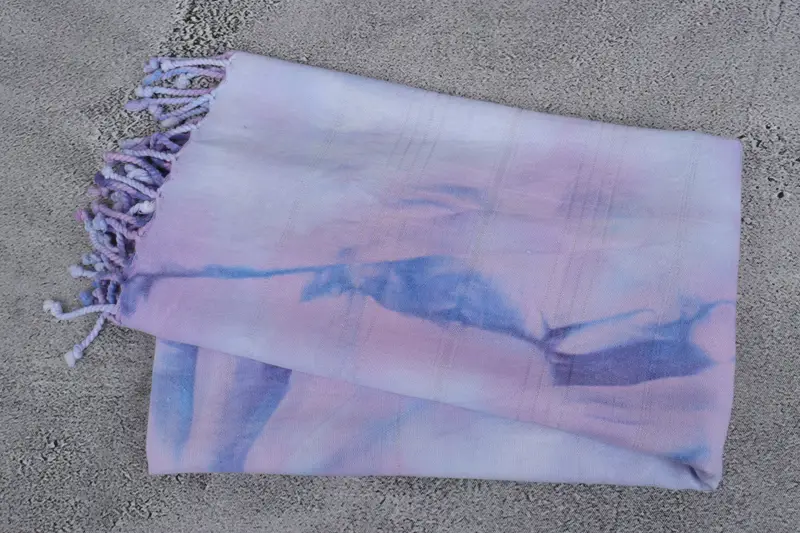 64x28 Cotton Tie Dye Towel, Birthday Gift, Bachelorette Party Favors, Bachelorette Party Gifts Bridesmaids, Travel Towel, Summer Gift, Organic Towel - 7
