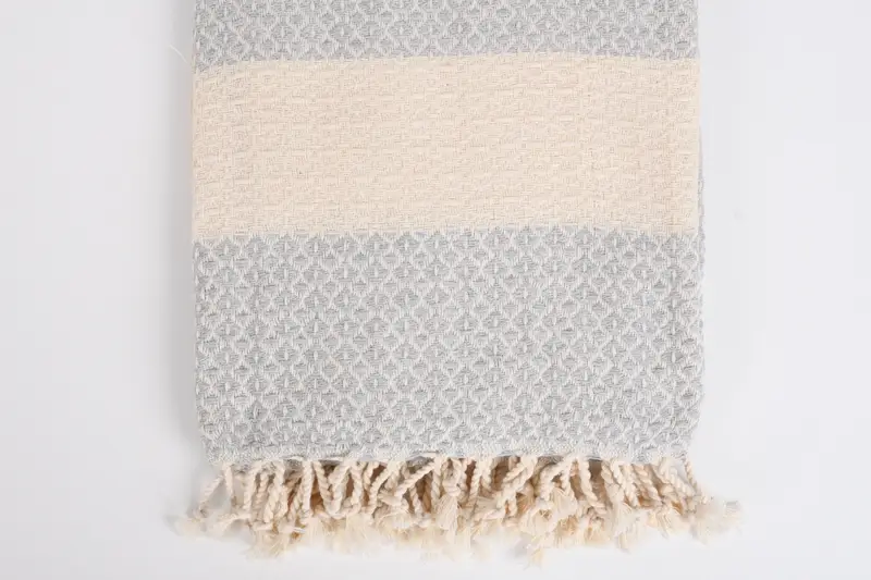 Personalized Bridesmaid Gift, 70x40 Cotton Geometric Towel, Wedding Day Gift For Bride, Cute Beach Towel, Monogram Turkish Towel, Embroidered Towel - 3
