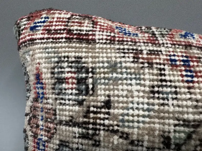 Kilim Cushion Sham, Gift Pillow, Antique Pillows, 8x16 Beige Pillow Case, Cushion Case, Neutral Throw Cushion Cover, Vintage Throw Pillow Cover - 5