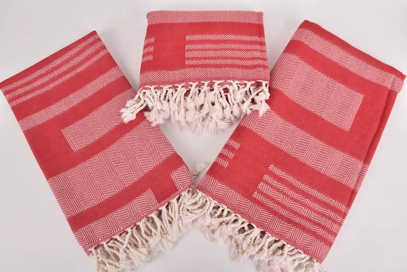 Antibacterial Turkish peshtemal towel, Bath towel, 68x38 Cotton Chevron Towel, Peshtemal Towel, Spa Gift, Luxury Beach Towel, Personalized Towel - 6