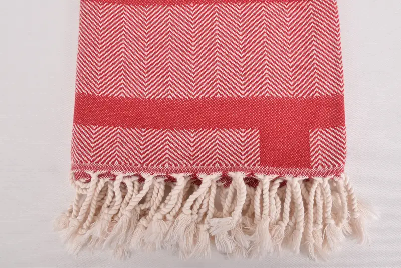 Antibacterial Turkish peshtemal towel, Bath towel, 68x38 Cotton Chevron Towel, Peshtemal Towel, Spa Gift, Luxury Beach Towel, Personalized Towel - 3