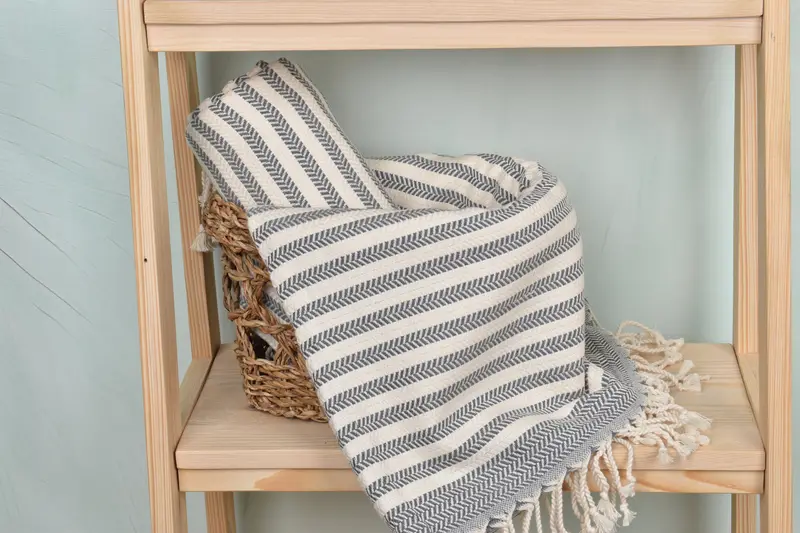 70x40 Cotton Chevron Towel, Wedding Shower Gift, Towel With Name, Wedding Favors, Hammam towel, Wedding Gift, Large Beach Towel Personalized - 4