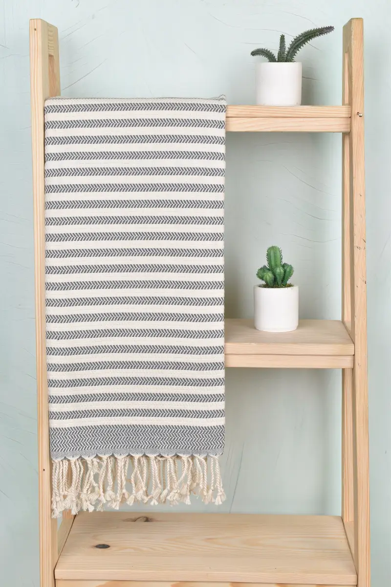 70x40 Cotton Chevron Towel, Wedding Shower Gift, Towel With Name, Wedding Favors, Hammam towel, Wedding Gift, Large Beach Towel Personalized - 8