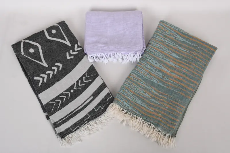 70x40 Cotton Set of 8 Towel, Handwoven organic Turkish towel for spa, Best Beach Towel, Sand-free towel, Turkish hand towel, Bathroom Towel - 6