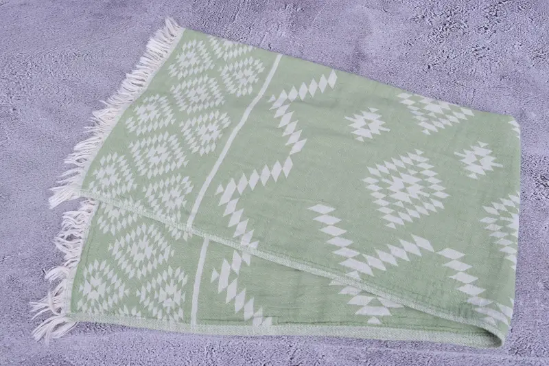 Turkish Tea Towel, Wedding Favors, Welcome Wedding Gift, Gift For Wedding Day, Monogram Kitchen Towel, Embroidery Towel, 40x18 Cotton Kilim Towel - 7