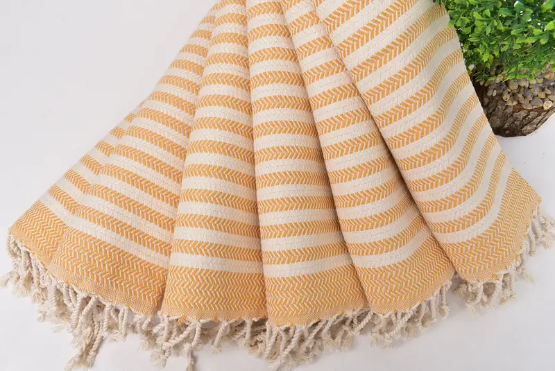 Wedding Gift Kitchen Towel, Beach Wedding Favor, Small Towel, Bathroom Towels, Personalized Gift, 40x18 Cotton Chevron Towel, Monogram Hand Towel - 4