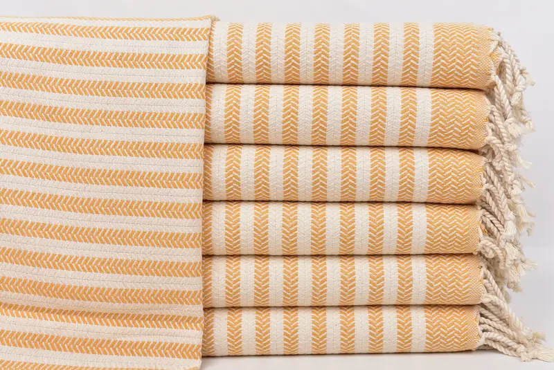 Wedding Gift Kitchen Towel, Beach Wedding Favor, Small Towel, Bathroom Towels, Personalized Gift, 40x18 Cotton Chevron Towel, Monogram Hand Towel - 1