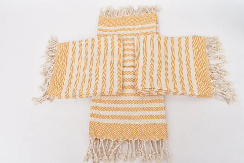 Wedding Gift Kitchen Towel, Beach Wedding Favor, Small Towel, Bathroom Towels, Personalized Gift, 40x18 Cotton Chevron Towel, Monogram Hand Towel - 6