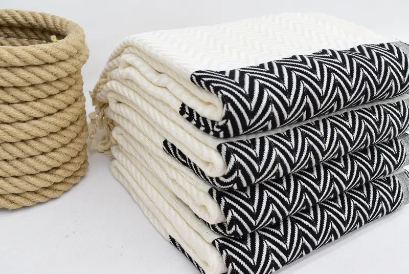 Gift For Mom, Beach towel, Turkish Towel Bulk, Monogrammed Beach Towel, Bachelorette Party Favors, Beach Towel Monogram, 70x40 Cotton Chevron Towel - 6