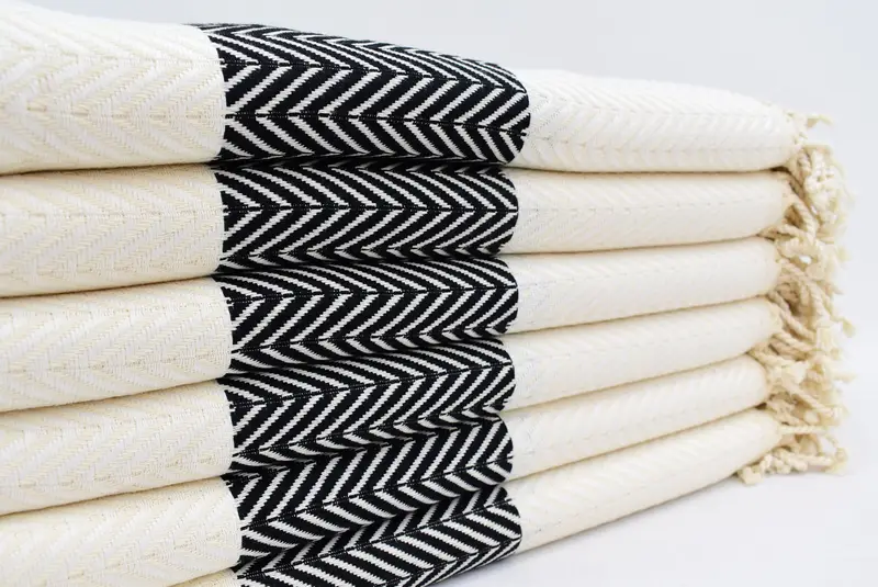 Gift For Mom, Beach towel, Turkish Towel Bulk, Monogrammed Beach Towel, Bachelorette Party Favors, Beach Towel Monogram, 70x40 Cotton Chevron Towel - 4