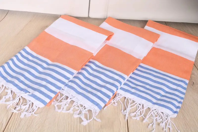 Travel towel, Embroidered Beach Towel, Best Friend Wedding Gift, 70x40 Cotton Striped Towel, Personalize Gift, Quick-dry peshtemal, Best Friend Gift - 6