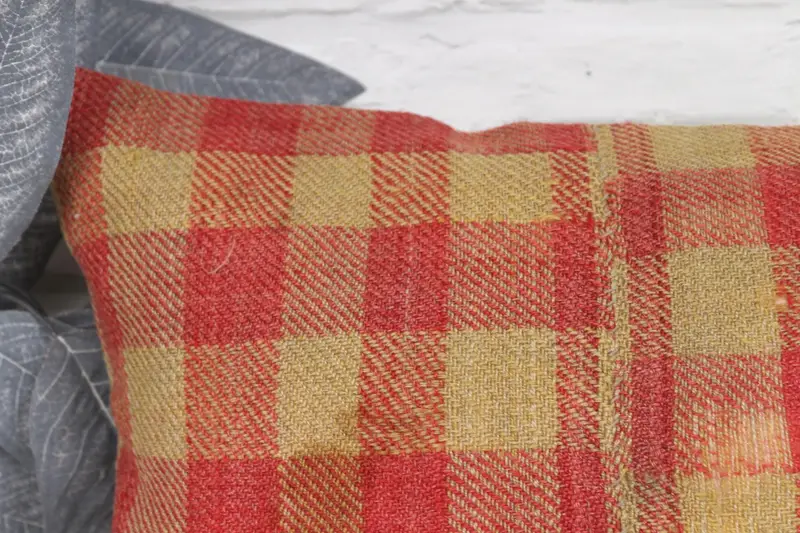 Kilim Cushion Sham, Vintage Kilim Throw Pillow, Pillow Cover, Lounge Throw Pillow Sham, 12x20 Red Cushion Cover, Pillow for Couch - 2