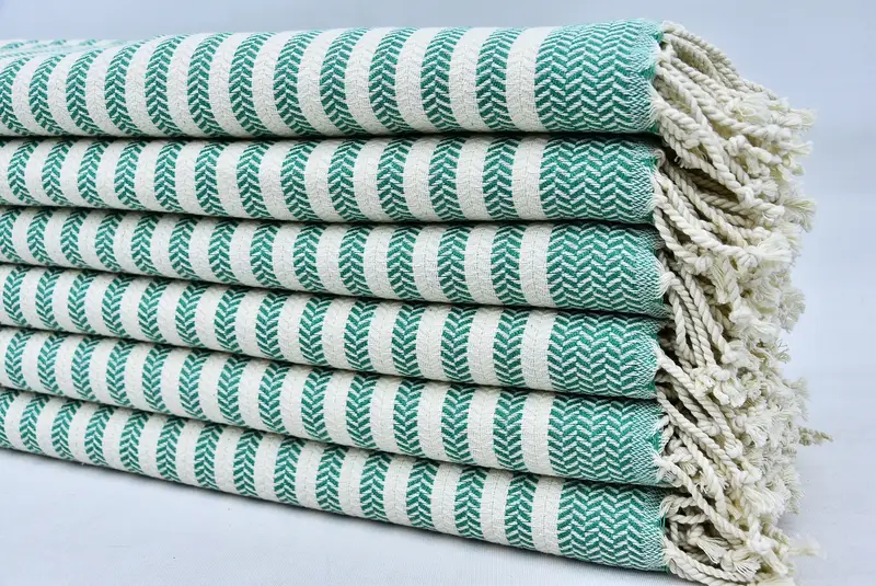 Organic cotton peshtemal for spa and beach, Xmas Gifts, Peshtemal Towel, Bridal Shower Favors, 70x40 Cotton Chevron Towel, Bridesmaid Gifts - 3