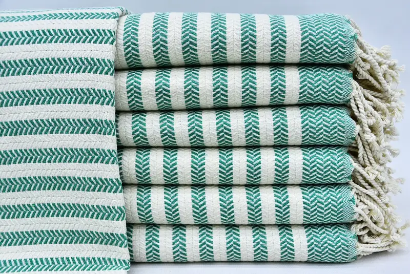 Organic cotton peshtemal for spa and beach, Xmas Gifts, Peshtemal Towel, Bridal Shower Favors, 70x40 Cotton Chevron Towel, Bridesmaid Gifts - 1