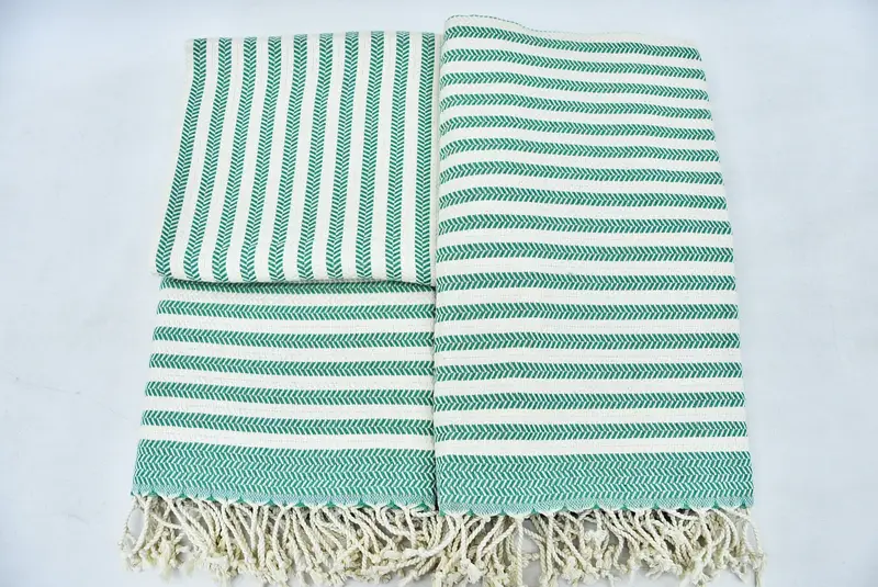 Organic cotton peshtemal for spa and beach, Xmas Gifts, Peshtemal Towel, Bridal Shower Favors, 70x40 Cotton Chevron Towel, Bridesmaid Gifts - 4