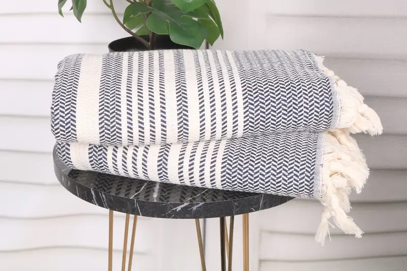 Turkish Bath Towel Set, Gifts For Him, Hammam towel, Personalised Gift, 70x40 Cotton Striped Towel, Personalized Home Gift Wedding, Bridesmaid Gifts - 3