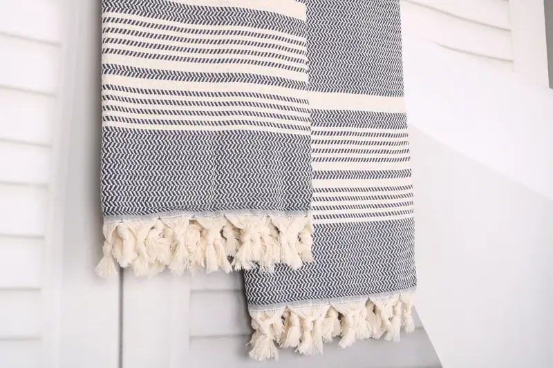 Turkish Bath Towel Set, Gifts For Him, Hammam towel, Personalised Gift, 70x40 Cotton Striped Towel, Personalized Home Gift Wedding, Bridesmaid Gifts - 8